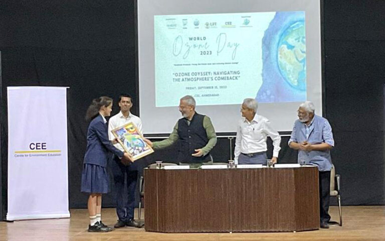 GIIS students perform at Ozone Odyssey Awareness Event hosted by CEE