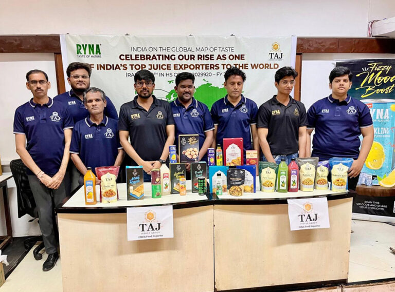 Taj Indian Group ranks amongst the top 4 juice exporters in India in its first year of operations