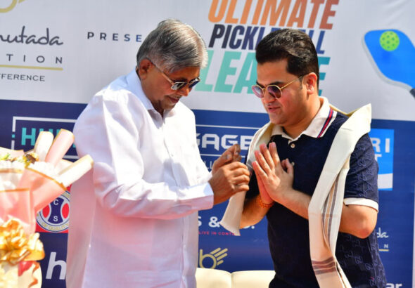 Honorable Mr. Chandrakant Patil inaugurated the Ultimate Pickleball League, organized by the Abhay Bhutada Found